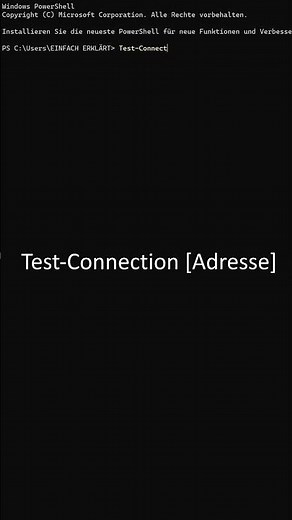 Prüfen ob ein PC im Netzwerk erreichbar ist (Windows, PowerShell, Ping) #windows #einfacherklärt #pc