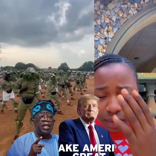 2K views · 74 reactions | Nysc youth corper training ahead of the arrival of trump藍 #viral #fyp | Esther | Facebook