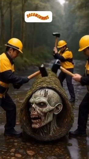 giants log saves Zombie#animals #comedyshorts