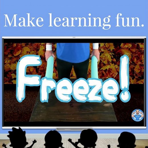 Back to School Kids Freeze Dance! Consonant Blends Pool Noodles!