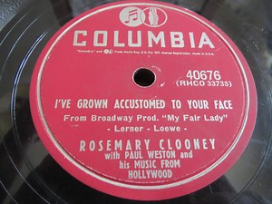 Rosemary Clooney - I've Grown Accustomed To Your Face / I Could Have Danced All Night