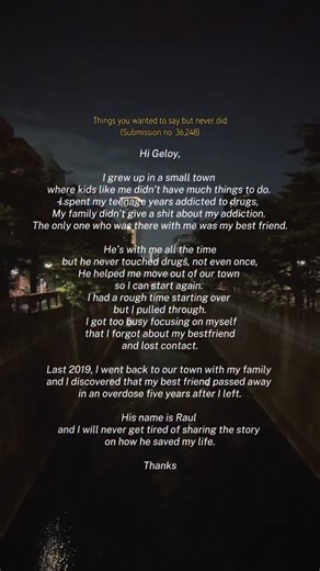 Geloy Concepcion on Instagram: "Things you wanted to say but never did. Submit a letter, link in bio. ❤️"