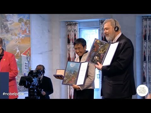 2021 Nobel Peace Prize award ceremony