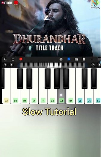 Dhurandhar Title Track Piano Tutorial | Walk Band Cover 🎹 | Easy Piano Notes 🎶 #shorts