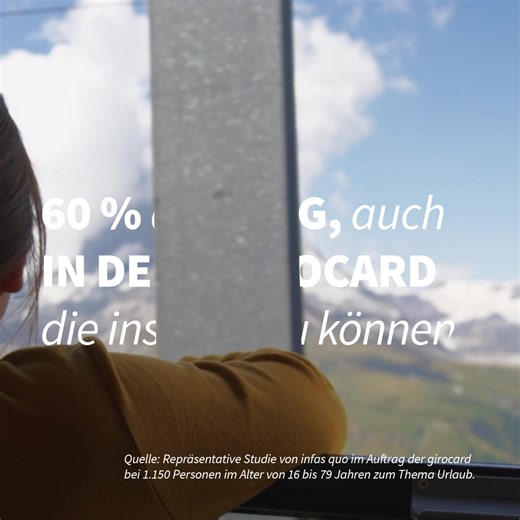 Immer an deiner Seite – auch im Ausland: die girocard! 🩵 Die Debitkarte der deutschen Banken und Sparkassen gehört für viele Reisende fest ins Gepäck: 60 % möchten auch im Ausland die Möglichkeit haben, mit der girocard bezahlen zu können, so das Ergebnis einer aktuellen infas quo-Studie zum Thema Urlaub. Dank eines Netzwerks aus internationalen Partnern ist das bargeldlose Bezahlen und Geldabheben auch außerhalb des girocard-Systems wie gewohnt im Ausland möglich! Welches zusätzliche Akzeptanz