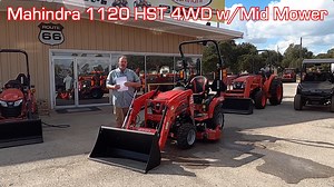 Check Out This Tractor Sales Pro Walk-Through Video With Henry Skinner IV On The Brand NEW Mahindra Product: The 2024 Mahindra 1100 Series 1120 HST 4WD OJA Tractor With Mid-Mount Mower and Front End Loader At Cliff Jones RV & Tractor! | Cliff Jones RV & Tractor