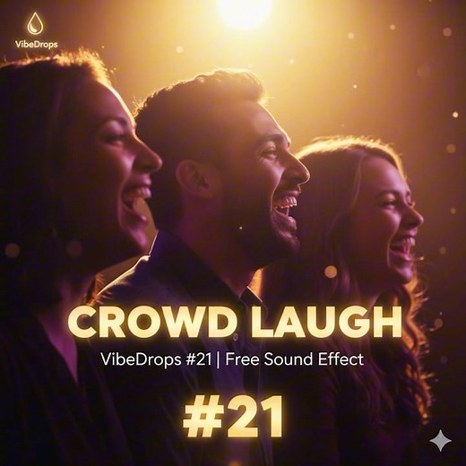 Crowd Laugh 😂 | Free Sound Effect | VibeDrops #21 #soundeffect