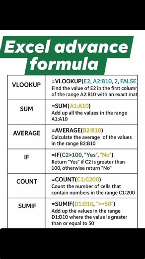 Excel advanced formula function 💯💥🚀 #excel #computereducation #exceltips #computerlearning