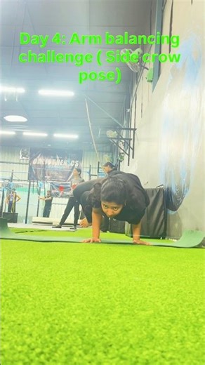 Day 4: Arm balancing challenges ( side crow pose) #yogainsipiration #sidecrow #yogapose