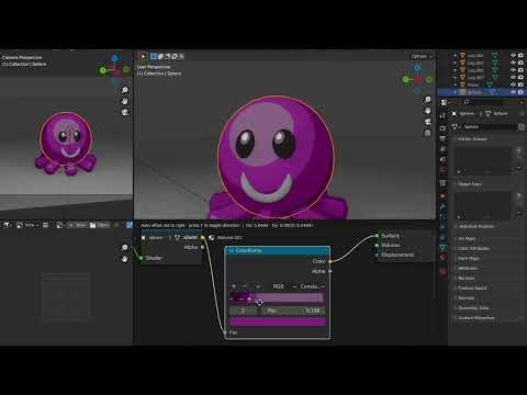 How to make an Octopus Toy in Blender (RIGGED)