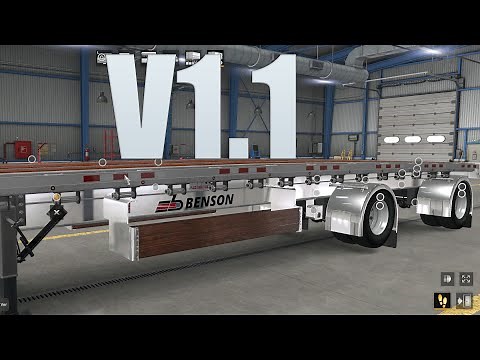 1.1 Flatbed Benson - mod American Truck Simulator