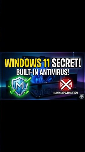 Windows 11 Secret Built-in Antivirus! 🛡️ (No Bloatware)