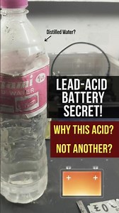 why lead acid battery use acid not another #acid #leadacidbattery #distilled #shortsfeed