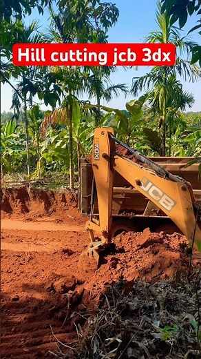 Jcb 3dx hill cutting video #virel video #popular