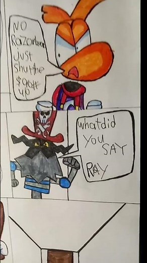 SpongeBob open the doo rayman open the door razorbeard is angry #funnyvideo2022 #memes #sonicexe fnf