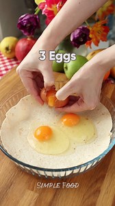 2.5M views · 18K reactions | Tortilla Quiche Recipe 燎 A crispy tortilla crust filled with cheesy, fluffy eggs, fresh spinach, juicy tomatoes & creamy cottage cheese—so delicious!  | Simple Food - videos and recipes | Facebook