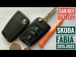 Skoda Fabia Kodiaq Kamiq Key Battery Replacement How to Change Skoda Superb Scala Kusha Q Remote Key