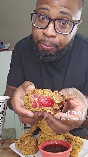 Delicious Chicken Fried Watermelon with Grape Kool Aid Sauce Recipe