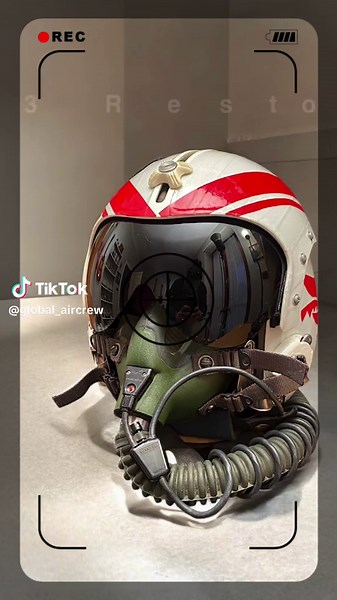HGU-33 Flight helmet Restoration and accompanying 🎸 music by @Federico Cartello . Federico also happens to be the designated @GibsonGuitars.com artist for his home country Italy 🇮🇹 #flighthelmet #TopGun #Maveric #FighterPilot #F18 #flight #helmet #gibsonguitars #musicartist #guitar #shredder #restoration #helmetcollection #collector #oxygenmask #aviationenthusiast #aviator #aviationcollector #collector #italy #italia #aviazione #volo #casco