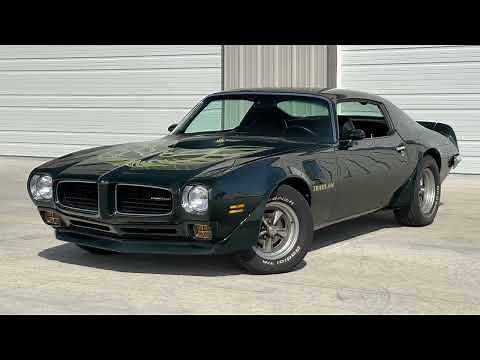 FOR SALE : 1973 Pontiac Trans Am - Brewster Green, 455 - 5 Speed Tremec Stock #1859