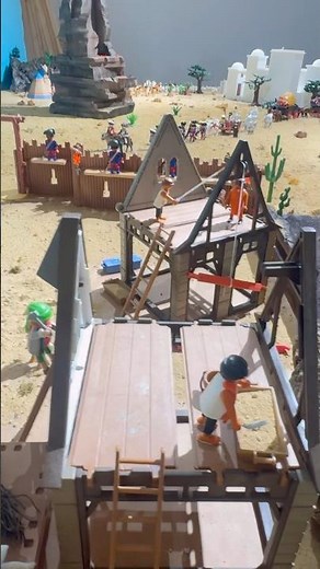 Playmobil contrucción Fortaleza🔥 Exposición Playmobil Museo Militar #playmobil #aesclick #valencia