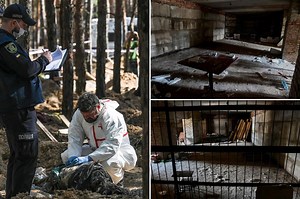 Hundreds of dead civilians found in mass grave at Ukrainian-occupied city