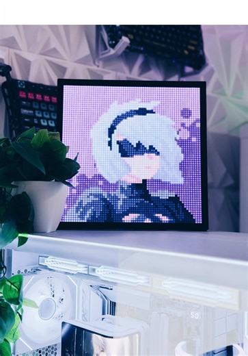 Clean setup…but this is what actually gives it personality. The @Divoom Pixoo 64 just brings everything together. #divoom #pixoo64 #pcsetup #desksetup #techsetup