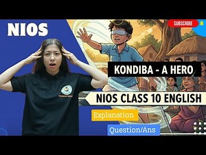 Nios Class-10th English (202) Chapter-3 | Kondiba - A Hero | All Important Questions - Answers |