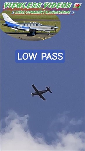 Low pass then landing! Daher TBM-940 N940DM Cardiff ✈️ #aviation #planespotting #cwl
