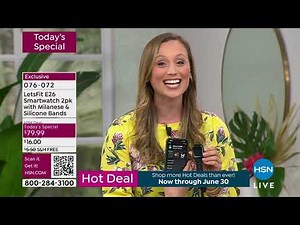 LetsFit E26 Black Bluetooth Smartwatch 2pack with Bands ...