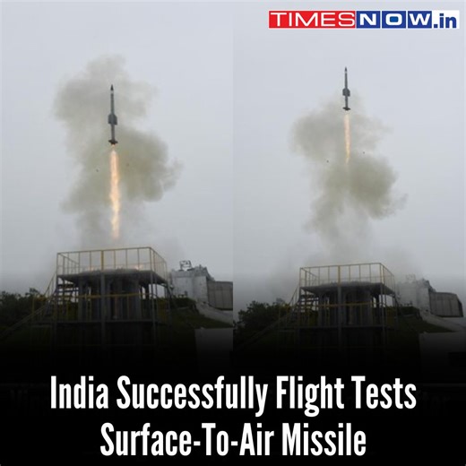Defence Research & Development Organisation (DRDO) and Indian Navy have scored back-to-back success with Vertical Launch Short Range Surface to Air Missile (VLSRSAM), as the second consecutive test launch conducted on 13 September 2024 from the Integrated Test Range (ITR), Chandipur, Odisha. The missile has successfully intercepted a high-speed aerial target flying at a very low altitude mimicking sea skimming aerial threat. Video Courtesy: DRDO | TIMES NOW
