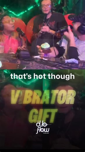 The Flow Podcast with Danny Lopes on Instagram: "We got a surprise gift on the show 👀💜 Kate from @inbedwithkate pulled up and dropped off a vibrator — yes, you read that right — and the whole table lost it. Candid, hilarious, and very on‑brand for The Flow 😂 Swipe in, tap in, laugh with us — and tell us: What’s the wildest gift you’ve ever received? ✨ Follow, share, and pull up to the next episode — we’re just getting started. #TheDLoFlow #InBedWithKate #PodcastMoment #UnexpectedGift #ComedyP