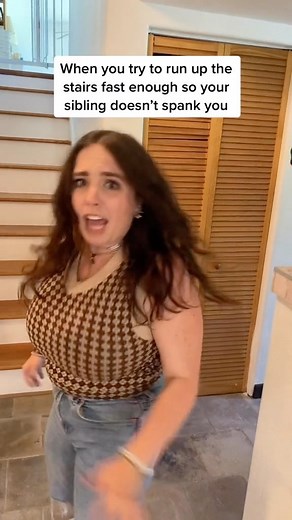 Cimorelli on Instagram: "Not the stair spanking 😫😭🙈"