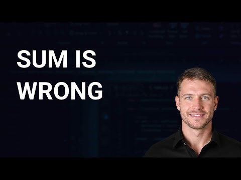Fix SUM Not Working in Excel (Text vs Number)