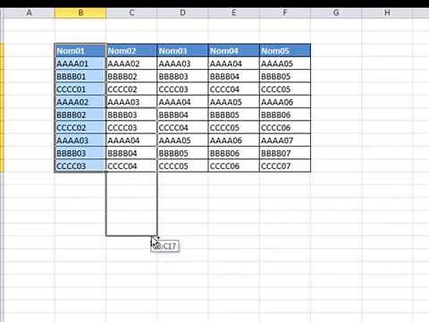 [Astuce Excel] copier-coller et couper-coller des cellules