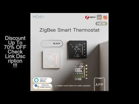 MOES Zigbee Thermostat Room Temperature Controller of Water/Electric Floor Heating Gas Boiler Humidi