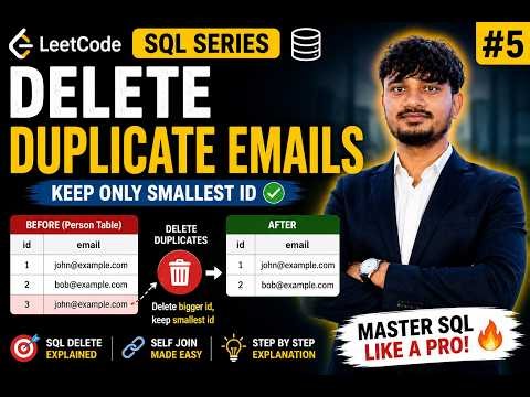 LeetCode SQL #5 | Delete Duplicate Emails 🔥 | SELF JOIN Explained