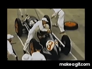 Formula 1 Pit Stops 1950 Vs Today on Make a GIF