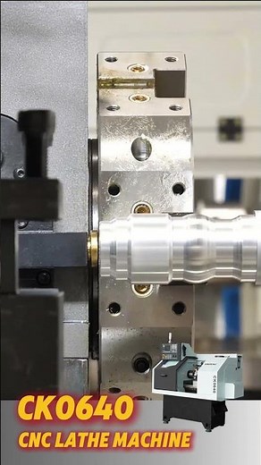 Turning Perfection: CK0640 CNC Lathe in Action🔩 #cnclathe #cncturning
