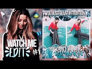 WATCH ME EDIT #1 | Simple edit for beginners | With Free apps💕