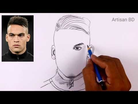 How To Draw Realistic Portrait Lautaro Martinez / Easy Pencil Sketch #lautaromartinez