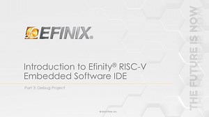 Efinity-Part 3_Debug Project