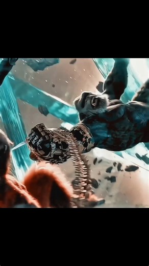 Kong vs Skar King Zero Gravity Fall 😳🔥 | Epic Battle Moment #shortsfeed #edit #shortsvideo