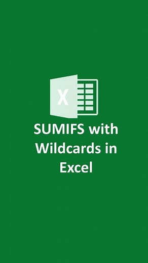 Basic to Advance Excel | SUMIFS with Wildcards in Excel: Conditional Sum with Partial Match - SUM IF Contains Partial Text❤️ & follow @the_core_skills . #Excel... | Instagram