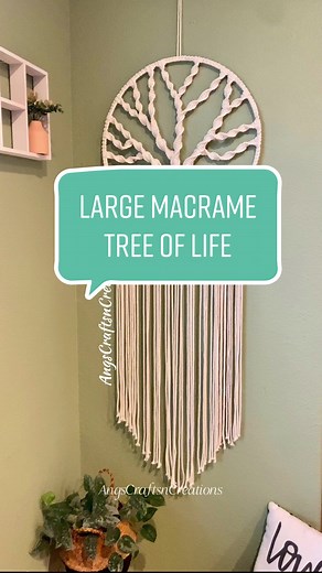 Macrame Tree of Life Wall Hanging Tutorial