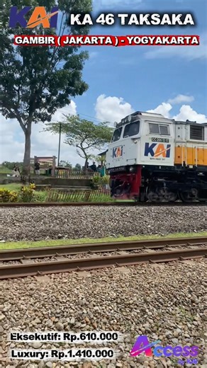 KERETA API PANJANG || KA 46 TAKSAKA || Indonesia Railways #keretaapi #fyp #subscribe
