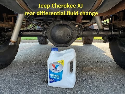 Jeep Cherokee XJ rear differential fluid change