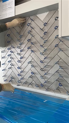 60K views · 244 reactions | How to install tiles in a herringbone #tile #diy #works #tiles #construction | Pipkin | Facebook