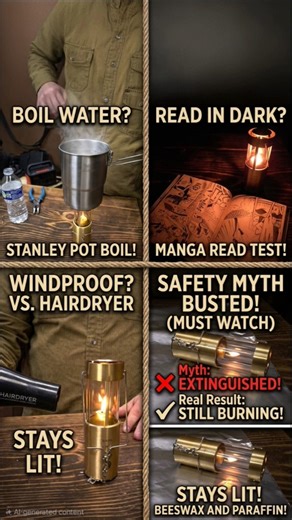 UCO Lantern Tip Test: Does beeswax stay lit? #2astrong