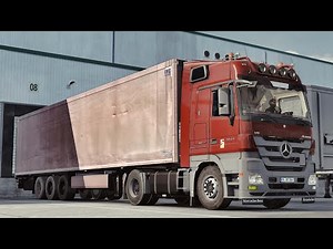 [ ETS 2 1.45 ] ACTROS MP3 REAL V6 SOUND | REALISTIC DRIVING